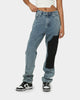 Saint Morta Patchwork Carpenter Jeans Stone Wash Blue