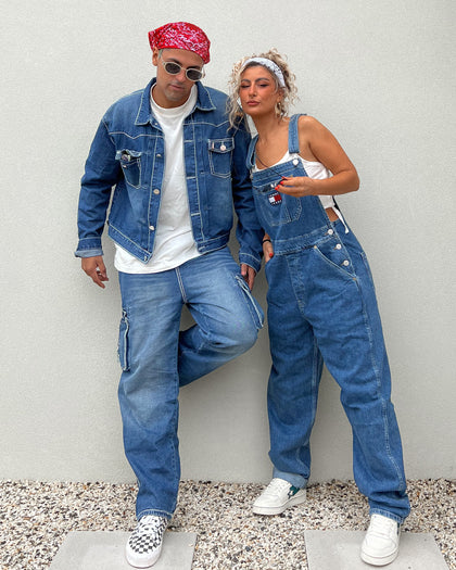 Tommy Jeans Women's Denim Dungarees Denim Medium