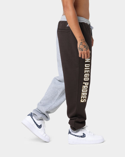 Majestic Athletic San Diego Padres All Team Champs Track Pants Yellow/Grey Marle