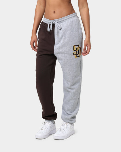 Majestic Athletic San Diego Padres All Team Champs Track Pants Yellow/Grey Marle