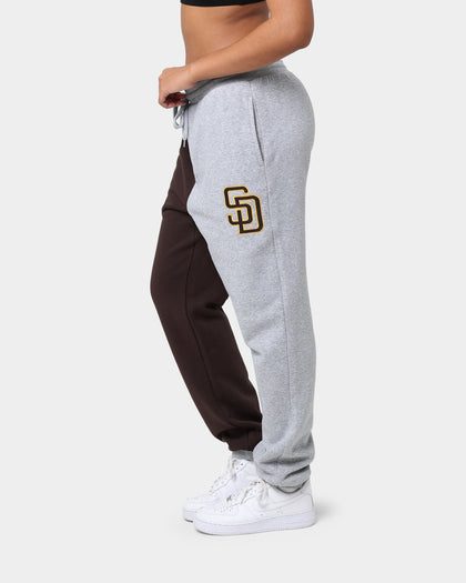 Majestic Athletic San Diego Padres All Team Champs Track Pants Yellow/Grey Marle