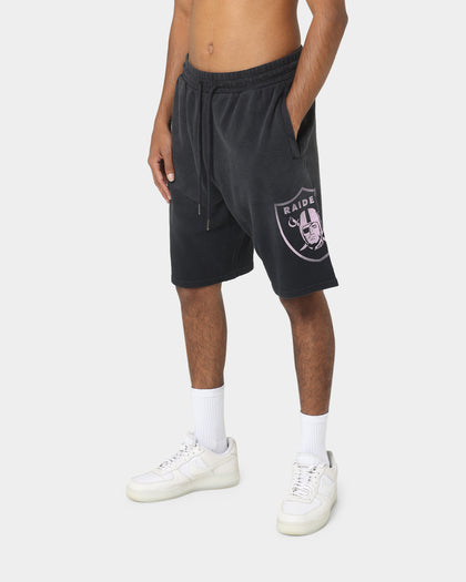 Majestic Athletic Las Vegas Raiders Solarised Contrast Shorts Faded Black