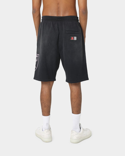Majestic Athletic Las Vegas Raiders Solarised Contrast Shorts Faded Black