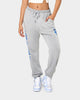 Majestic Athletic Los Angeles Dodgers Solarised Contrast Logo Track Pants Warm Grey