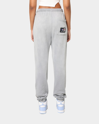 Majestic Athletic Los Angeles Dodgers Solarised Contrast Logo Track Pants Warm Grey