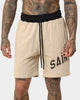 Saint Morta Kingdom Sweat Shorts Stone/Black