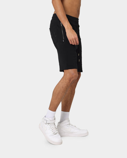 Last Kings Chain Fleece Shorts Black