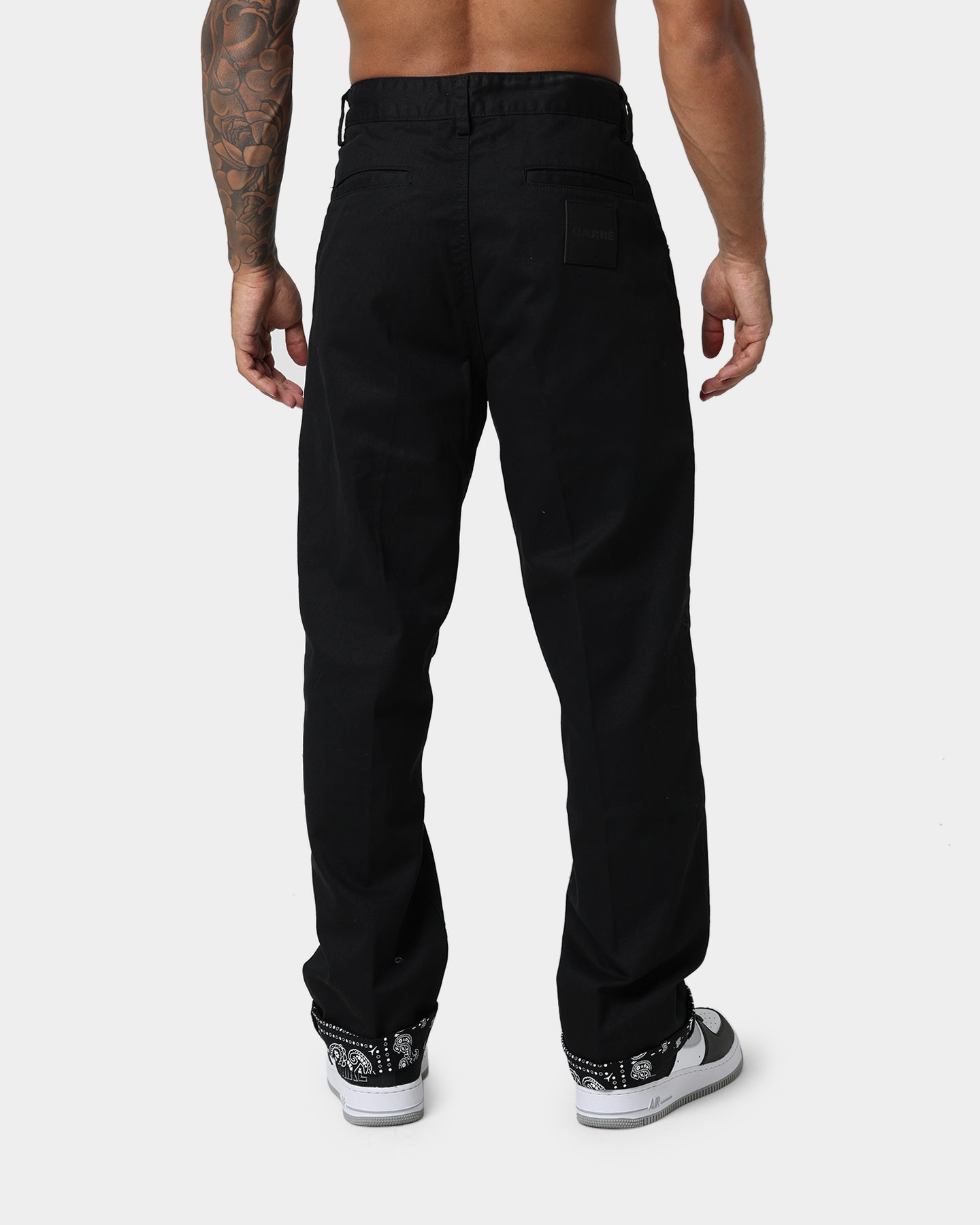Carre Bandana Ultra Relaxed Chino Pants Black | Culture Kings US