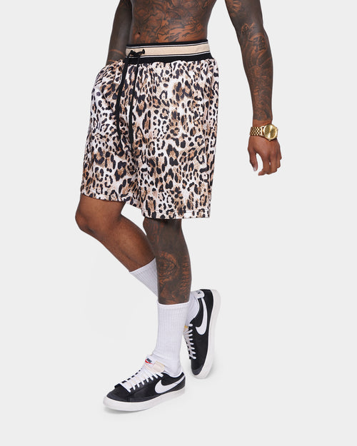 XXIII Beaune Leopard Fleece Shorts Leopard