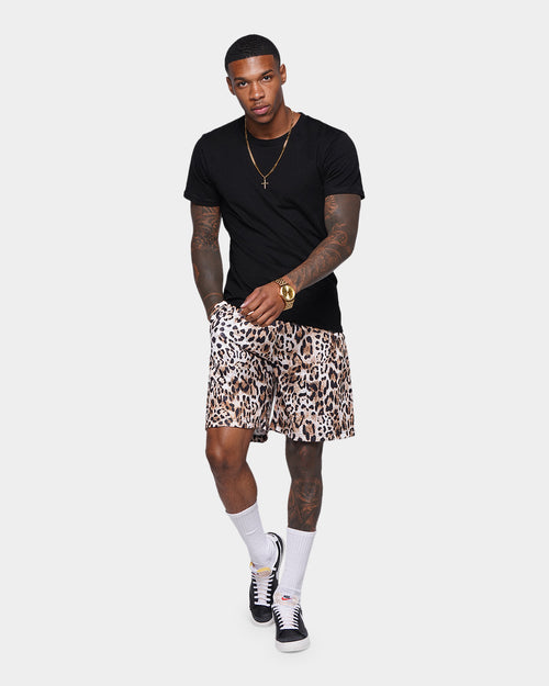 XXIII Beaune Leopard Fleece Shorts Leopard