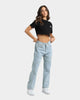 XXIII Women's Cholet Wide Leg Panel Jeans Light Blue