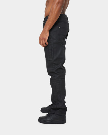 Carre Simplicite Waxed Slim Jeans Waxed Black