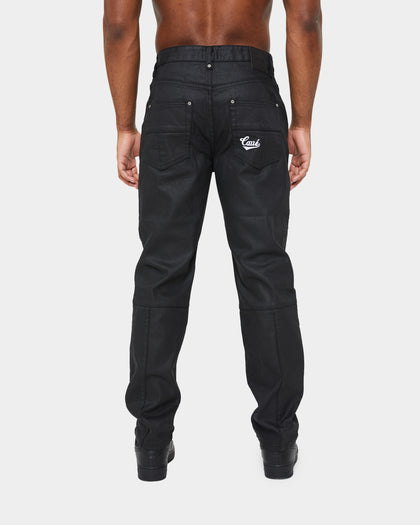 Carre Simplicite Waxed Slim Jeans Waxed Black