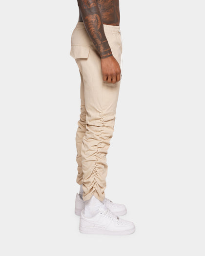XXIII Rhone Rouched Fleece Pants Beige