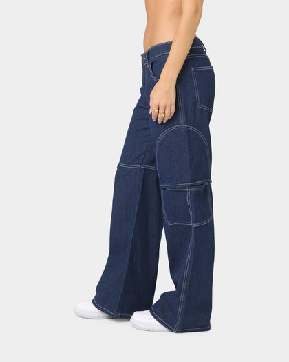 XXIII Women's Trapani Wide Leg Jeans Blue