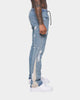 XXIII Aler Paint Splatter Flare Jeans Blue