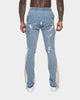 XXIII Aler Paint Splatter Flare Jeans Blue