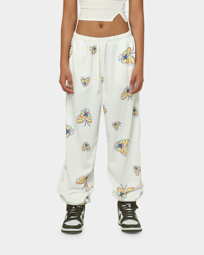XXIII Butterfly Print Track Pants White