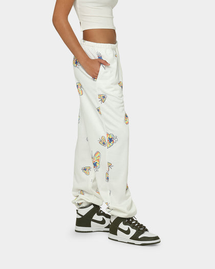 XXIII Butterfly Print Track Pants White