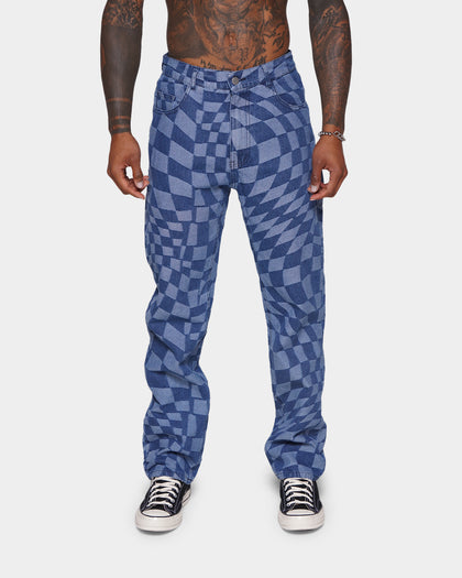XXIII Colson Geometric Denim Jeans Blue