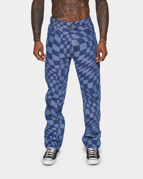 XXIII Colson Geometric Denim Jeans Blue