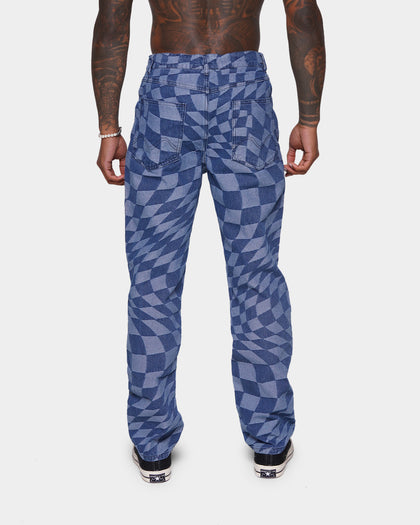 XXIII Colson Geometric Denim Jeans Blue