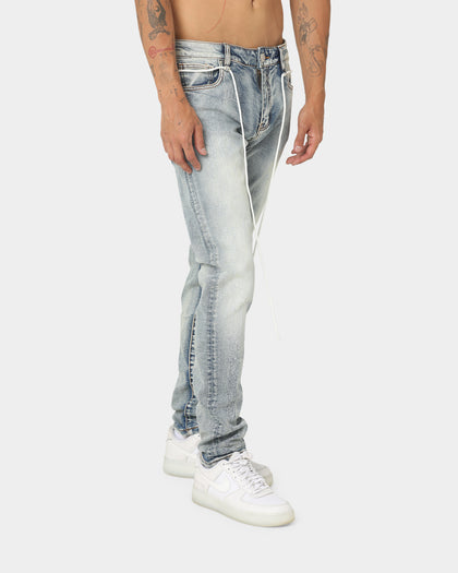 Lifted Anchors Wild West Denim Jeans Blue Wash