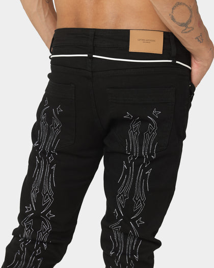 Lifted Anchors Wild West Denim Jeans Black Wash