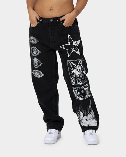 Obey Hard Work Dreams Denim Jeans Dusty Black