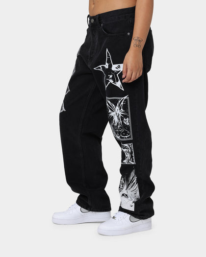 Obey Hard Work Dreams Denim Jeans Dusty Black