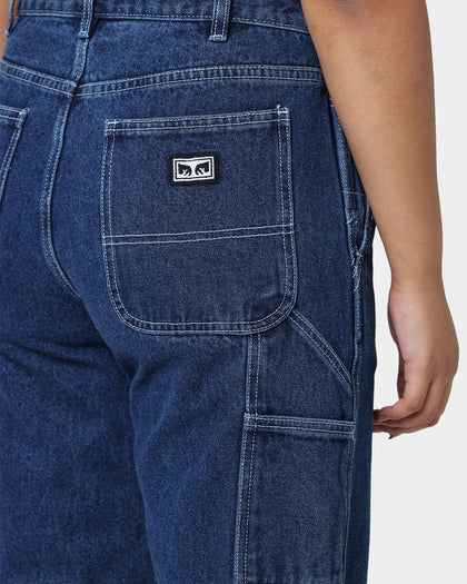 Obey Hardwork Carpenter Denim Jeans Stonewash Indigo