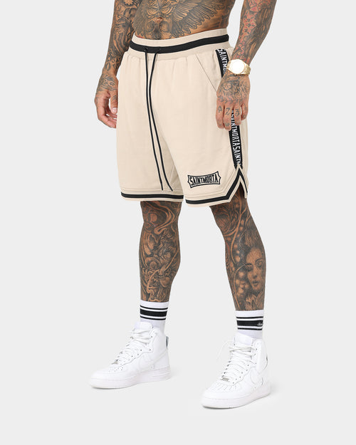 Saint Morta Ceremony Basketball Shorts Stone/Black