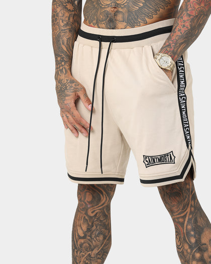 Saint Morta Ceremony Basketball Shorts Stone/Black
