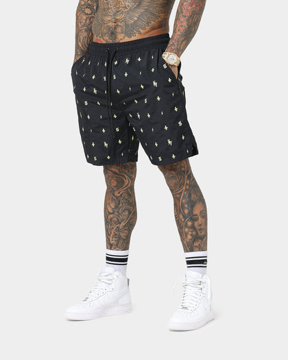 Saint Morta Icarus Shorts Black/Green