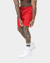 Saint Morta Icarus Shorts Red