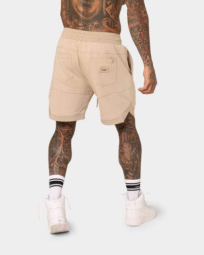 Saint Morta Annex Inset Basketball Shorts Stone