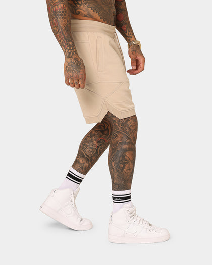 Saint Morta Annex Inset Basketball Shorts Stone