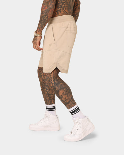 Saint Morta Annex Inset Basketball Shorts Stone