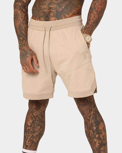 Saint Morta Annex Inset Basketball Shorts Stone