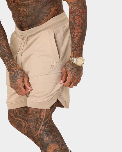 Saint Morta Annex Inset Basketball Shorts Stone