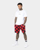 Saint Morta Checks Basketball Shorts Red/Black