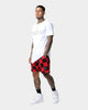 Saint Morta Checks Basketball Shorts Red/Black