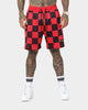 Saint Morta Checks Basketball Shorts Red/Black