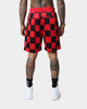 Saint Morta Checks Basketball Shorts Red/Black