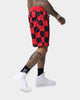 Saint Morta Checks Basketball Shorts Red/Black