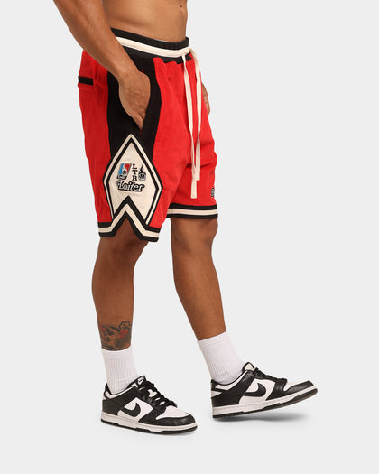 Loiter Carter Corduroy Basketball Shorts Red