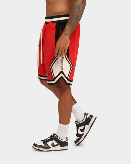 Loiter Carter Corduroy Basketball Shorts Red