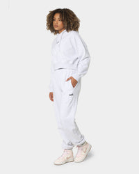 X-Girl Women's Mills Logo Track Pants Snow Marle