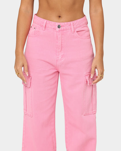XXIII Women's Harika Cargo Pants Washed Pink
