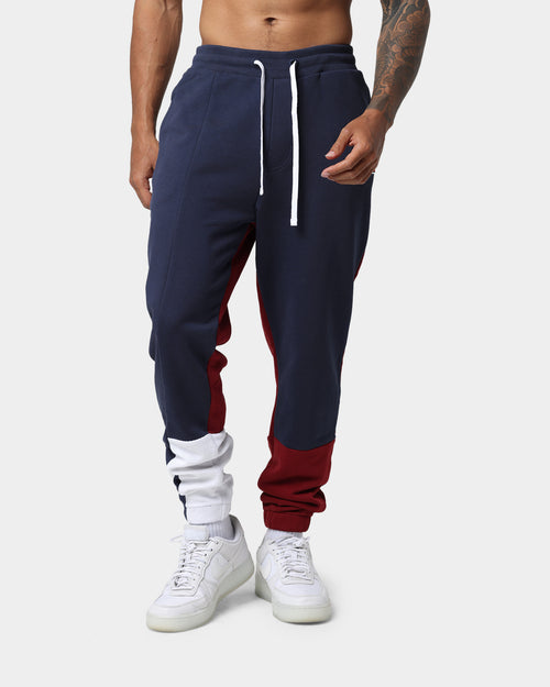 Tommy Jeans TJM Reverse Colorblock Track Pants Twilight Navy/Maroon